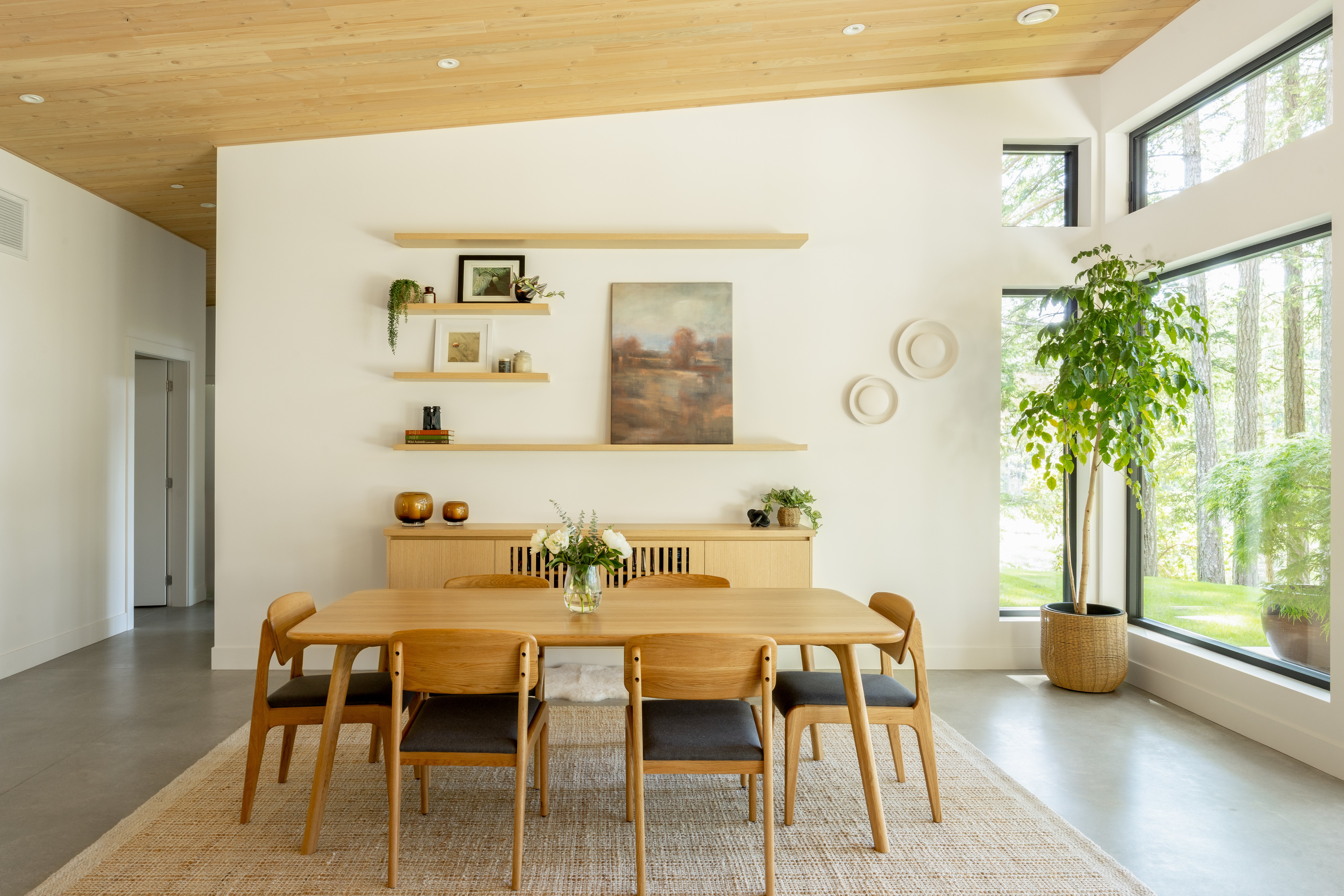 modern scandi dining room millwork