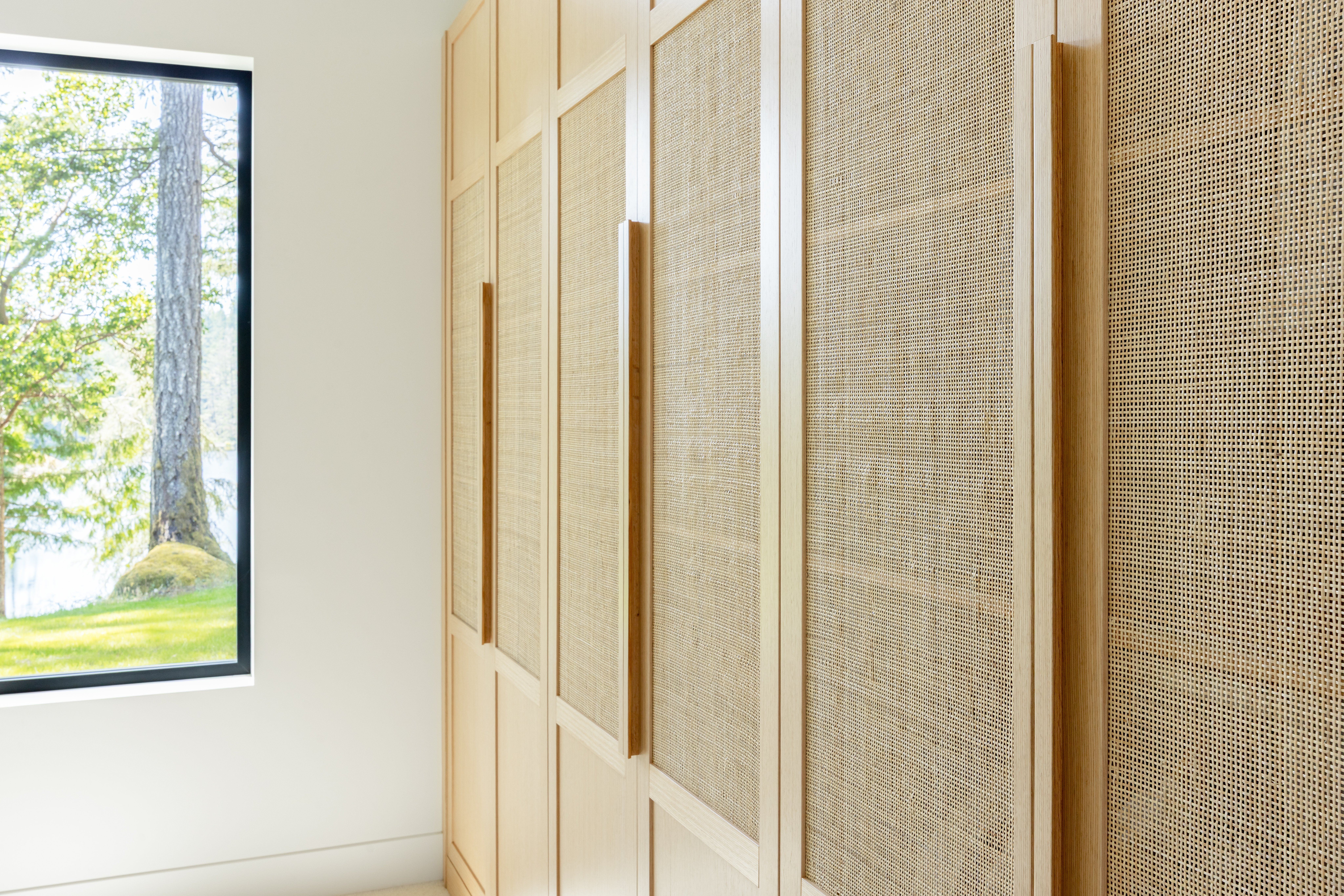 cane panel closet millwork detail