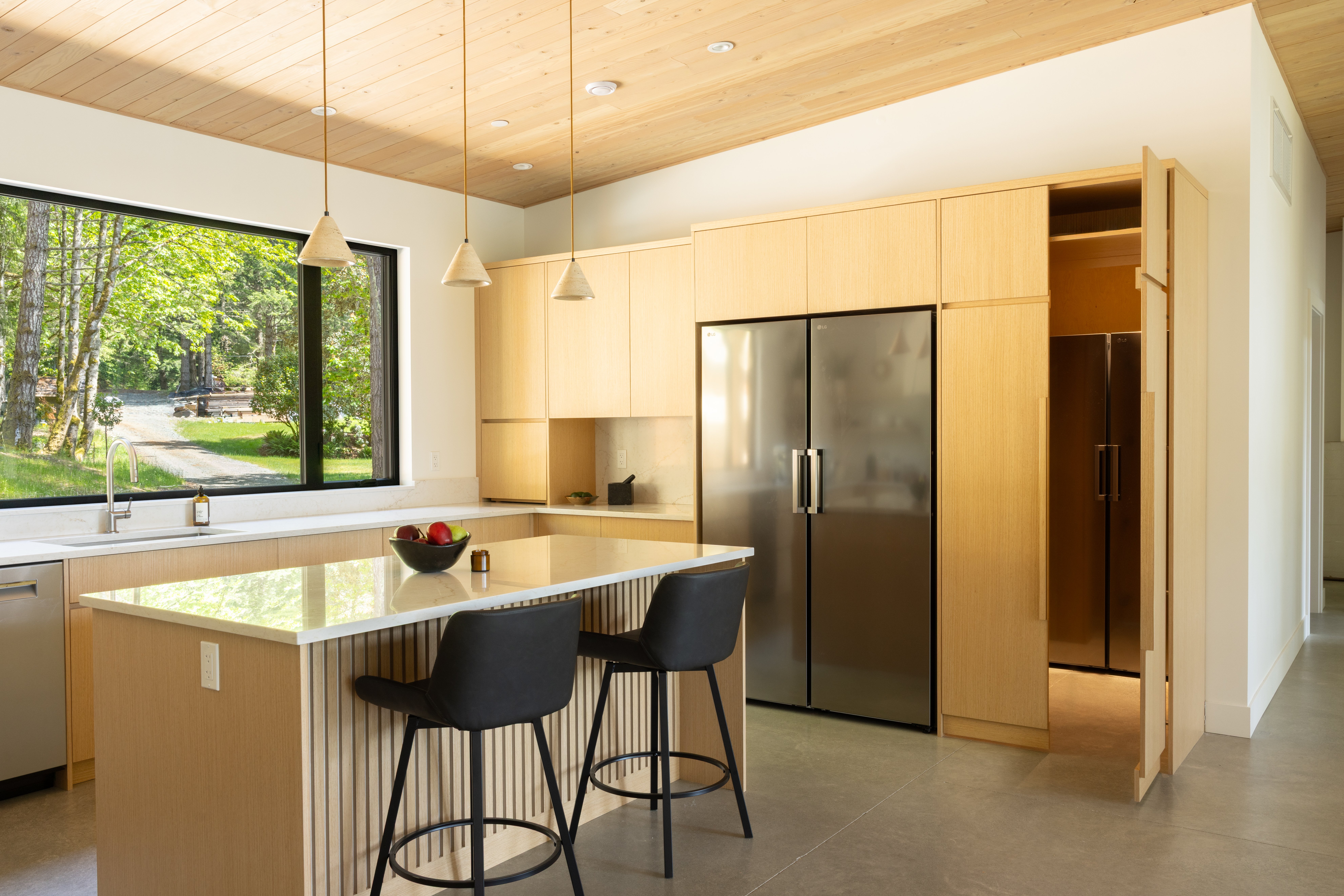 Hidden pantry custom millwork