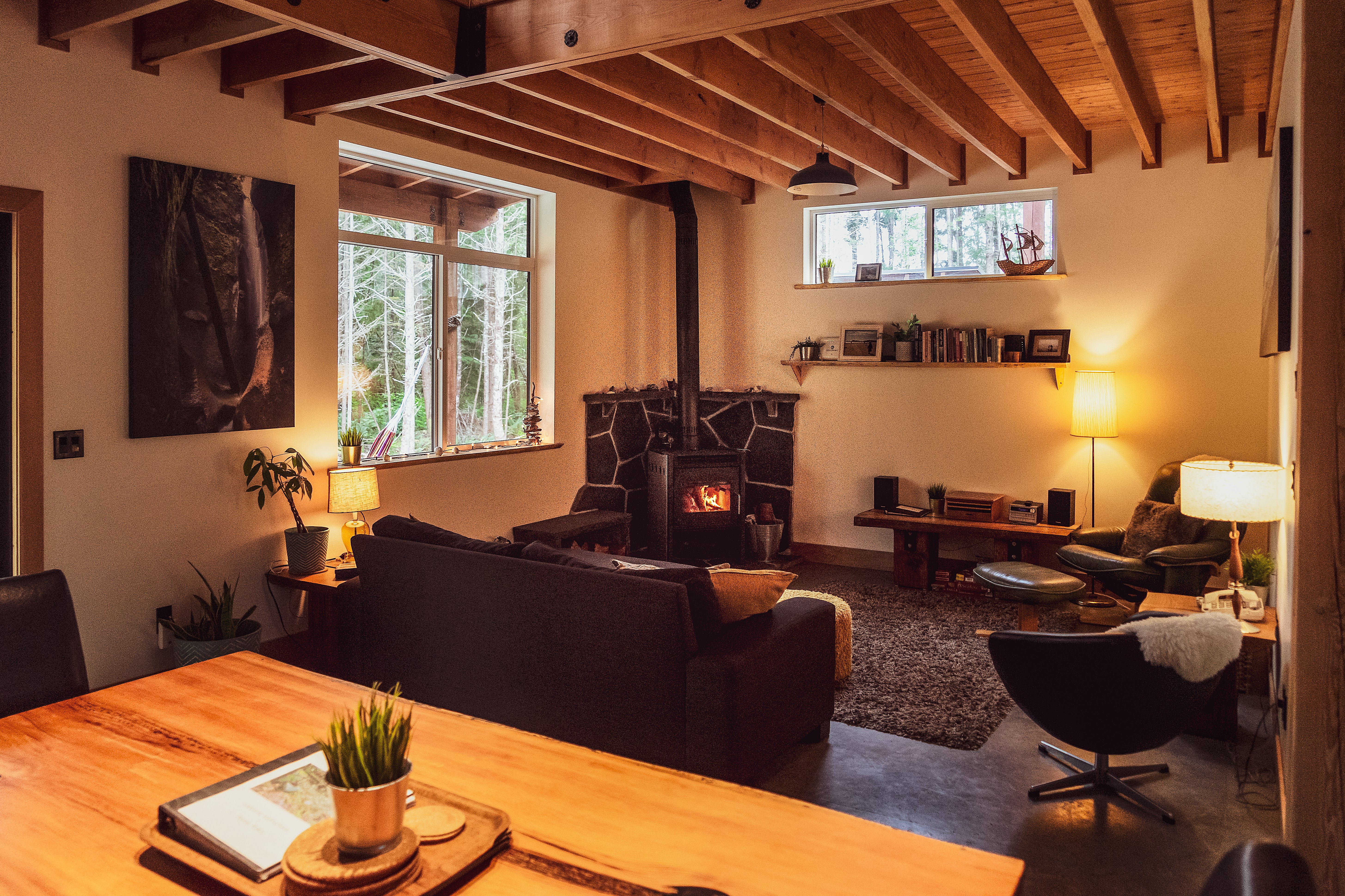 Sooke Rustic ADU Living Space