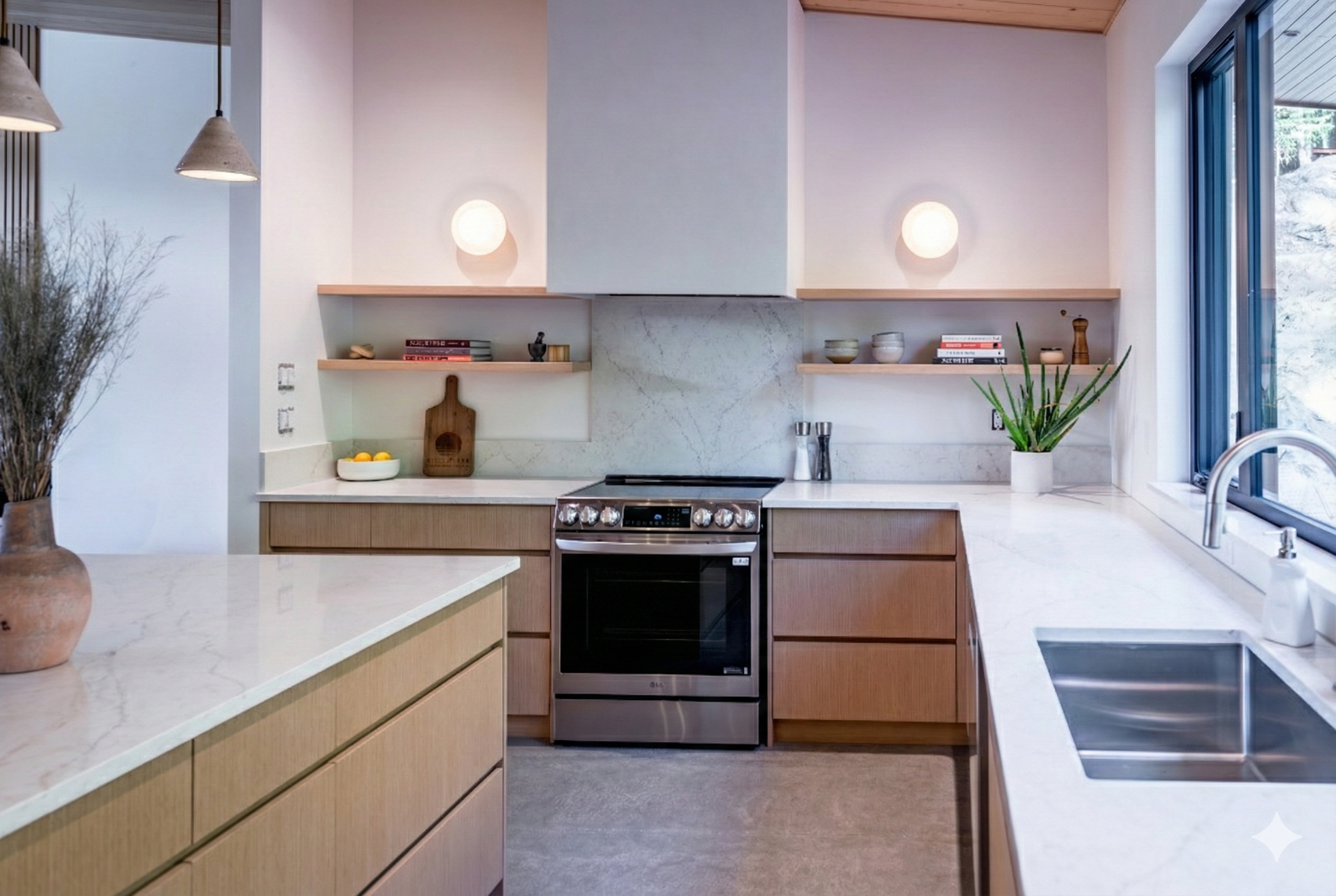 Modern scandi kitchen in victoria bc