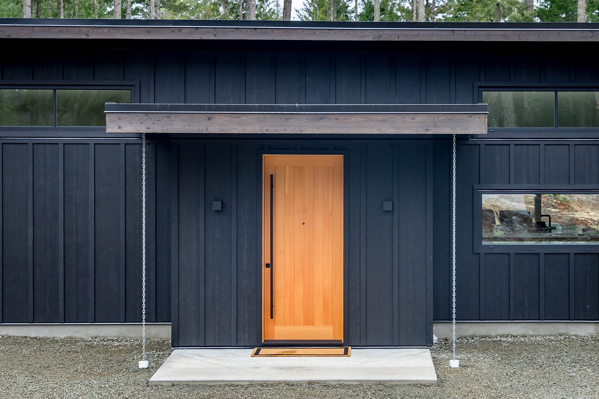 Custom Home Entrance in Greater Victoria
