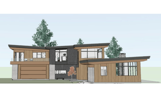 Modern home architectural drawings Victoria BC