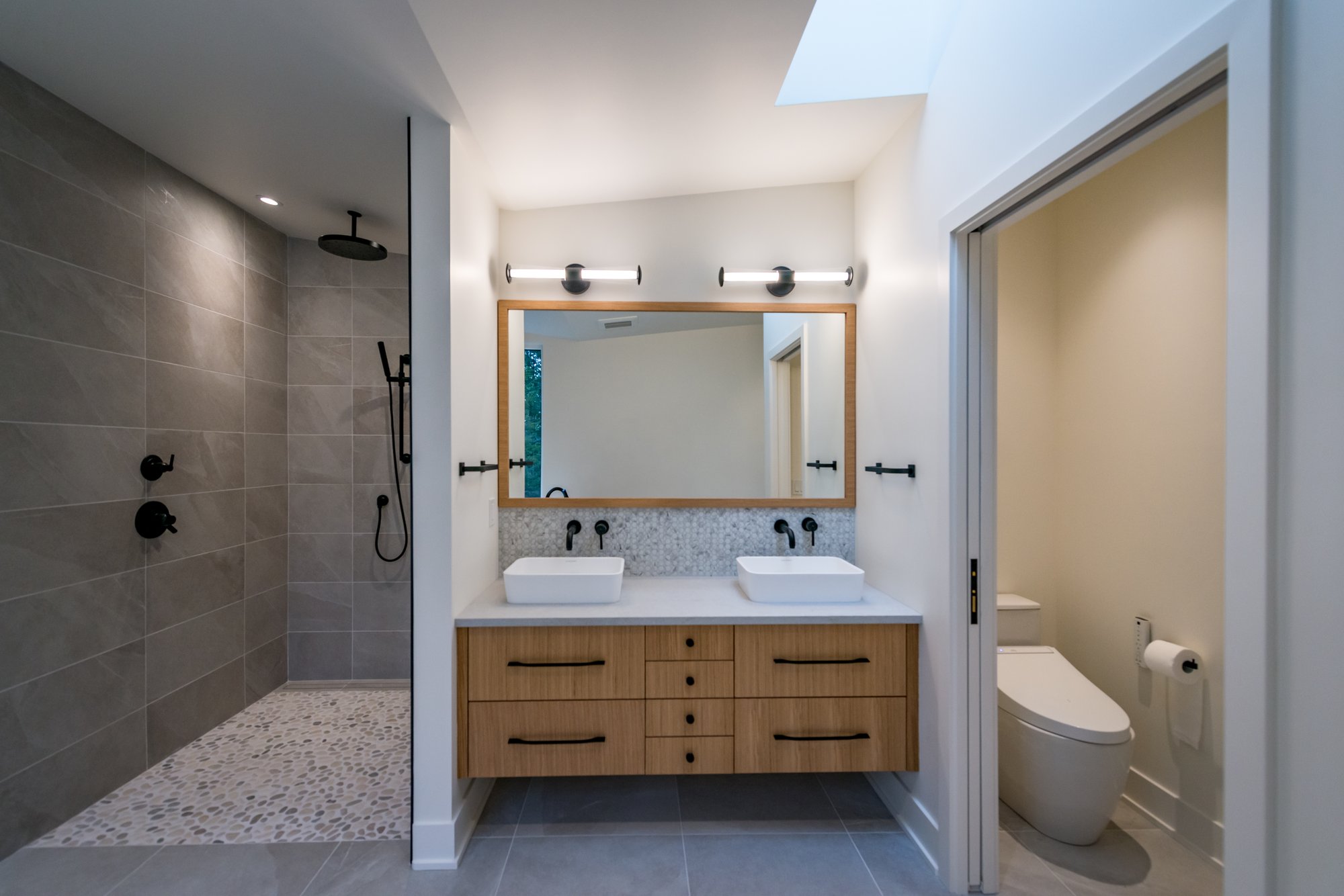 Oak bay custom home bathroom