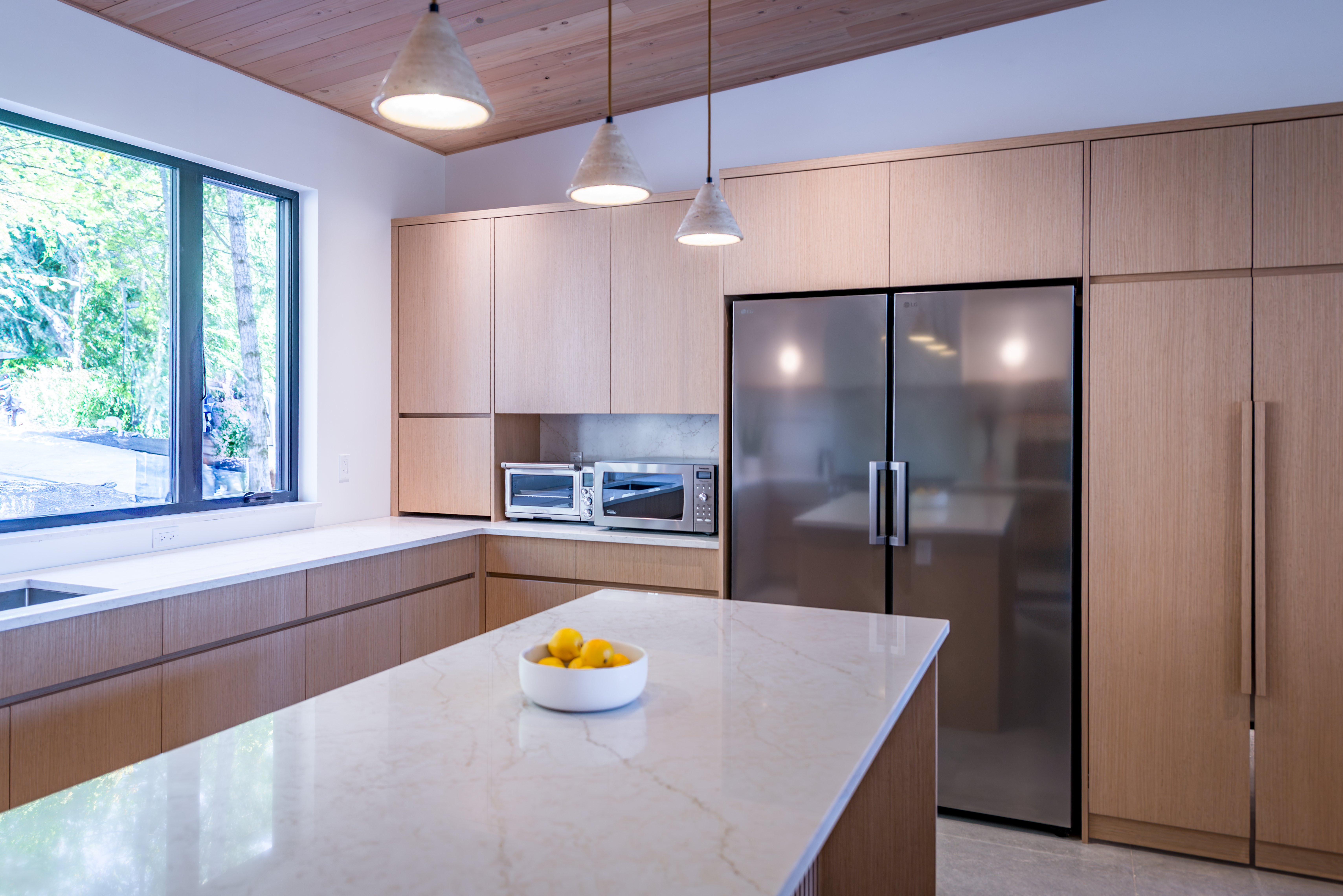 Modern kitchen in custom high performance home